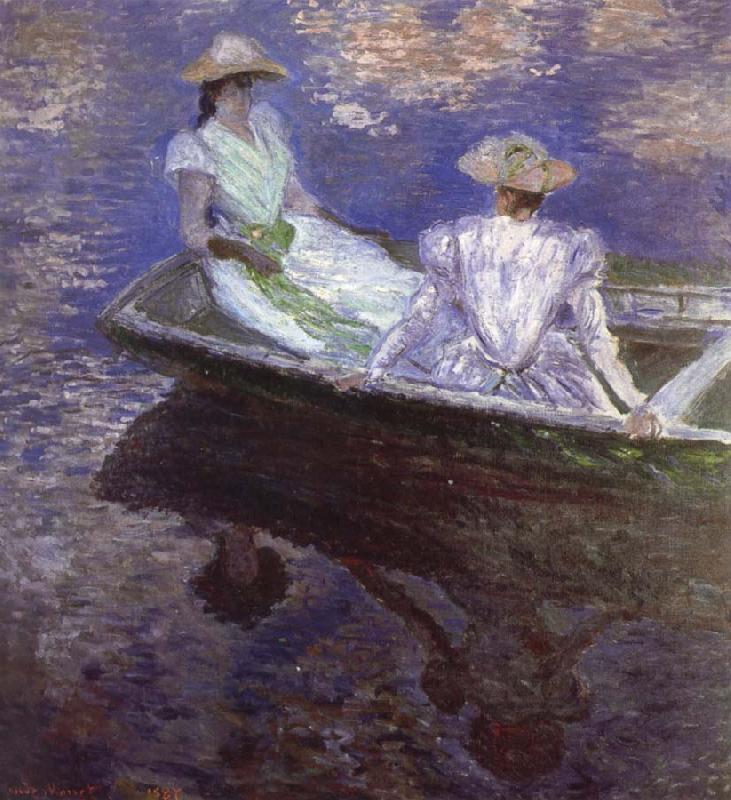 Young Girls in the Rowing Boat, Claude Monet